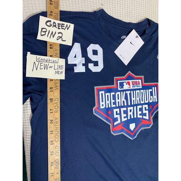 Nike Dri-Fit Navy Blue Large Short Sleeve Tee —Breakthrough Series NWT - Picture 3 of 5